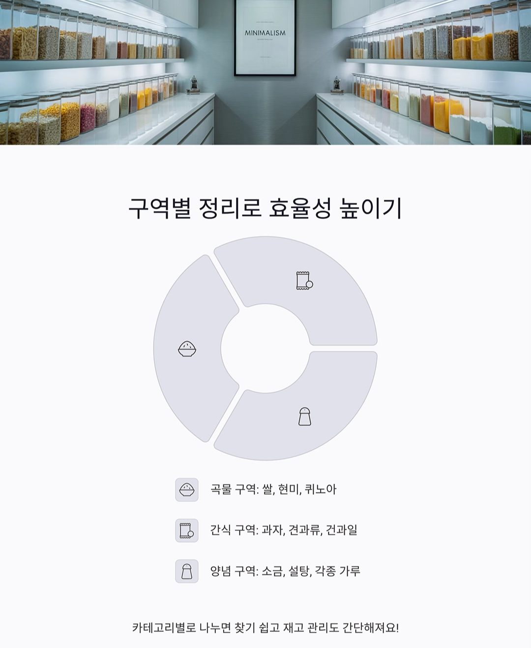 팬트리 정리를 위한 투명 저장용기 똑똑한 활용법