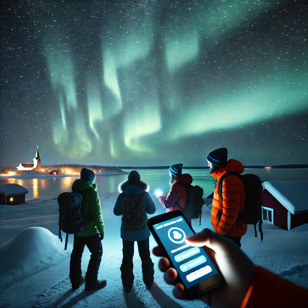 핀란드 오로라 투어 관련 이미지