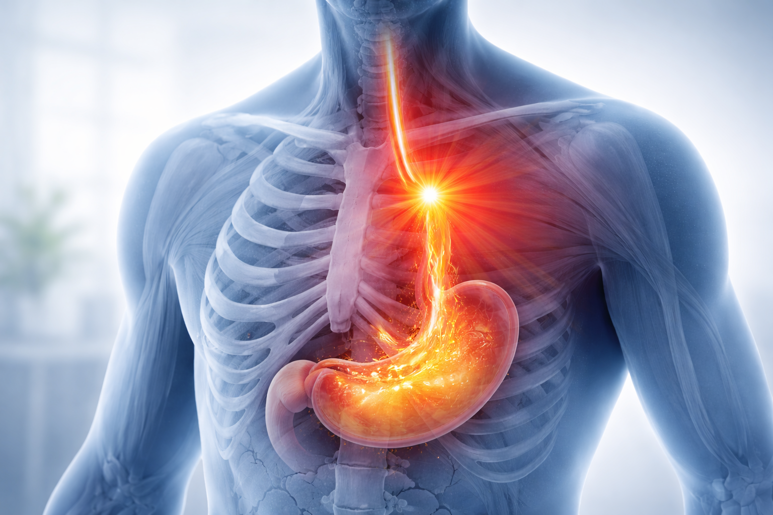 위염으로 인한 흉통