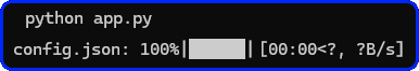 python app.py
config.json: 100%