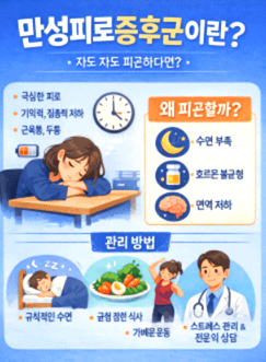 만성피로증후군 증상|자도 자도 피곤한 이유