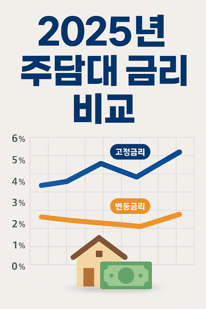 내 집 마련을 위한 주담대 꿀팁! 2025년 7월 금리 분석
