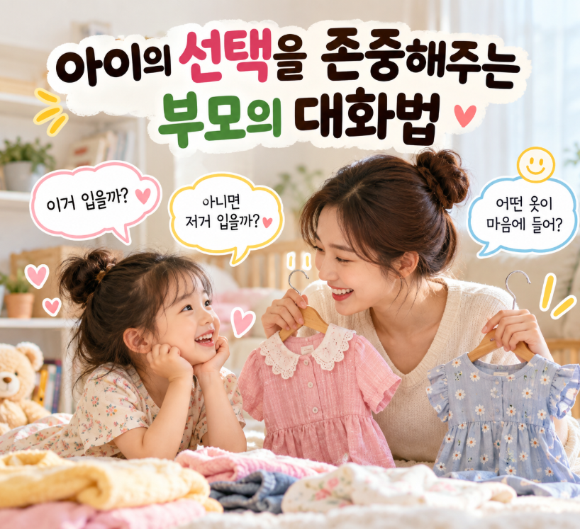 아이의 선택을 존중해주는 부모의 대화법