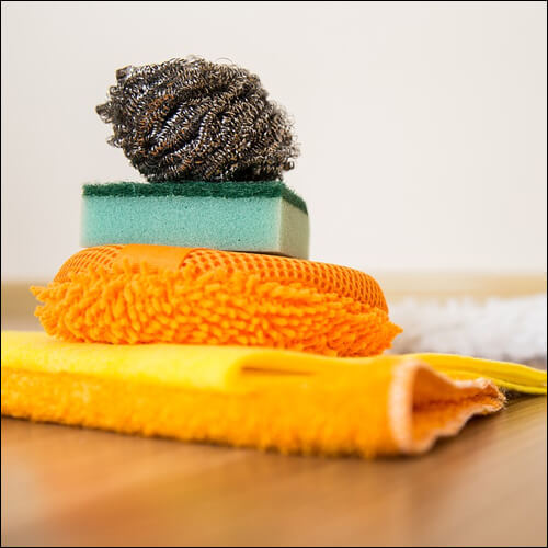 각종 청소용 수세미