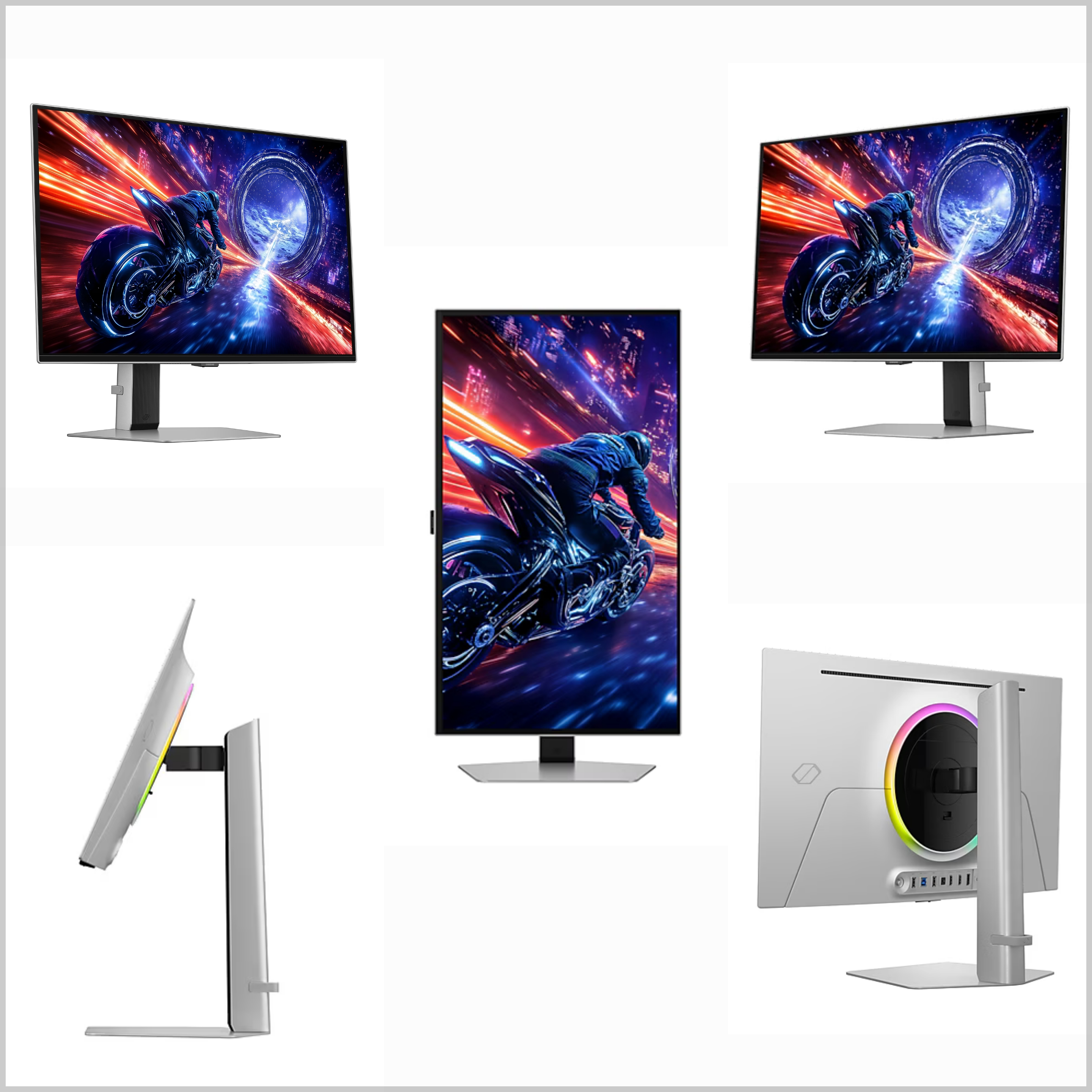 500Hz OLED 게이밍 모니터 '오디세이 OLED G6' 각도별 이미지