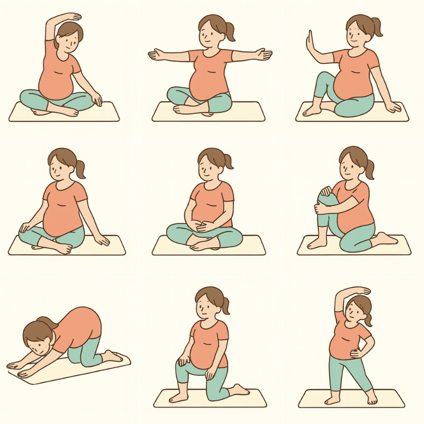 출산준비 스트레칭 관련 사진