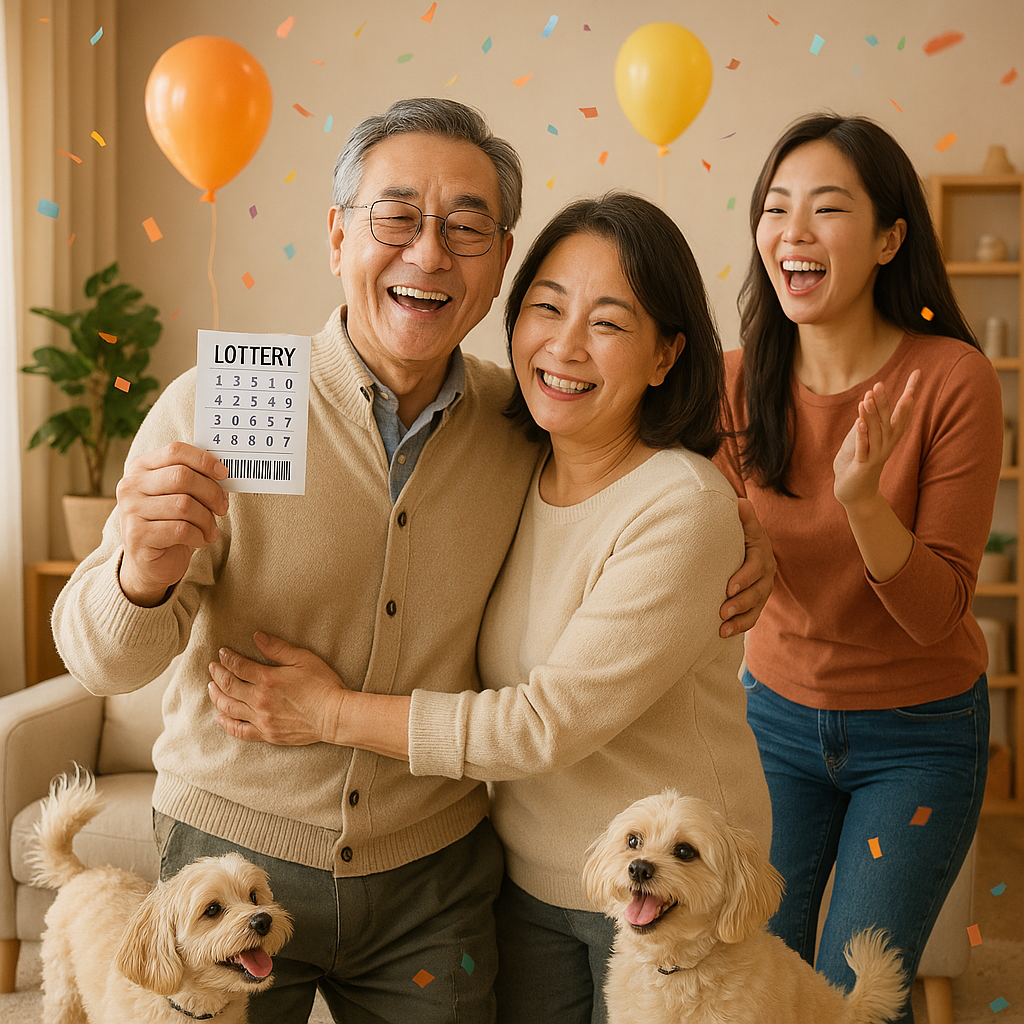 로또 당첨 즐거움, 가족