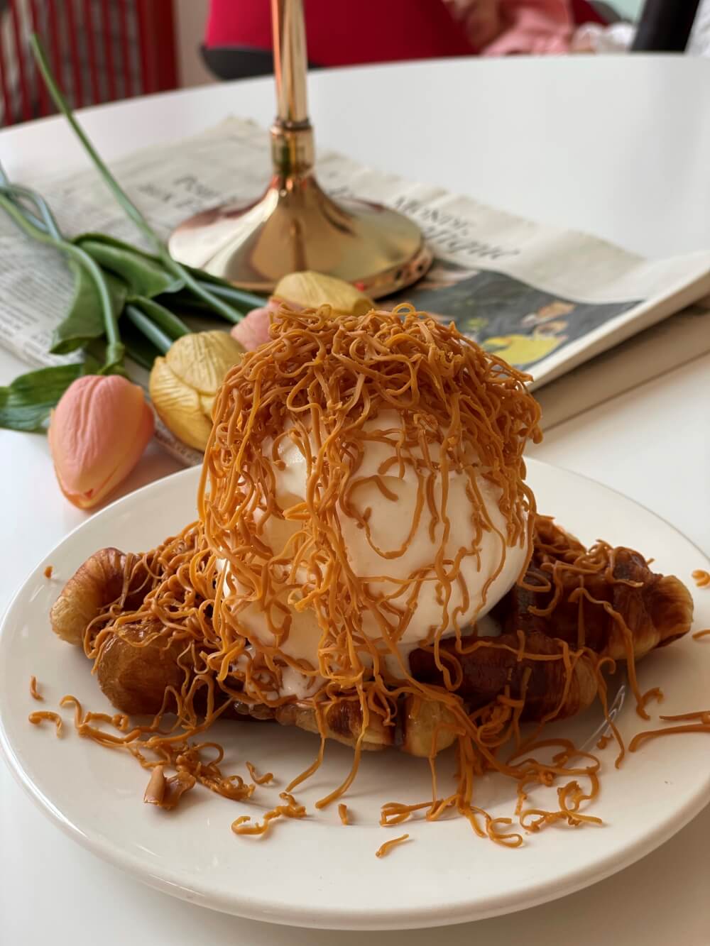 카페-아레-브라운치즈-크로플