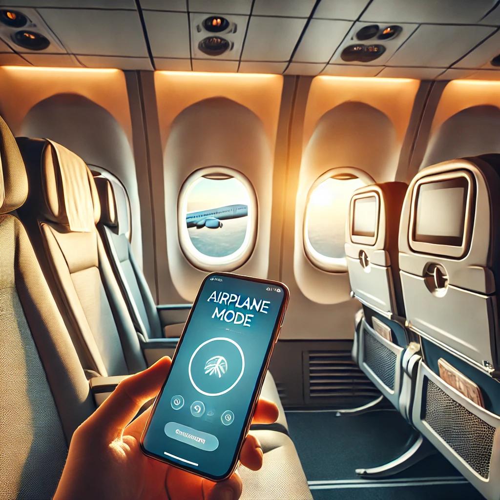 비행기 탑승모드 해제