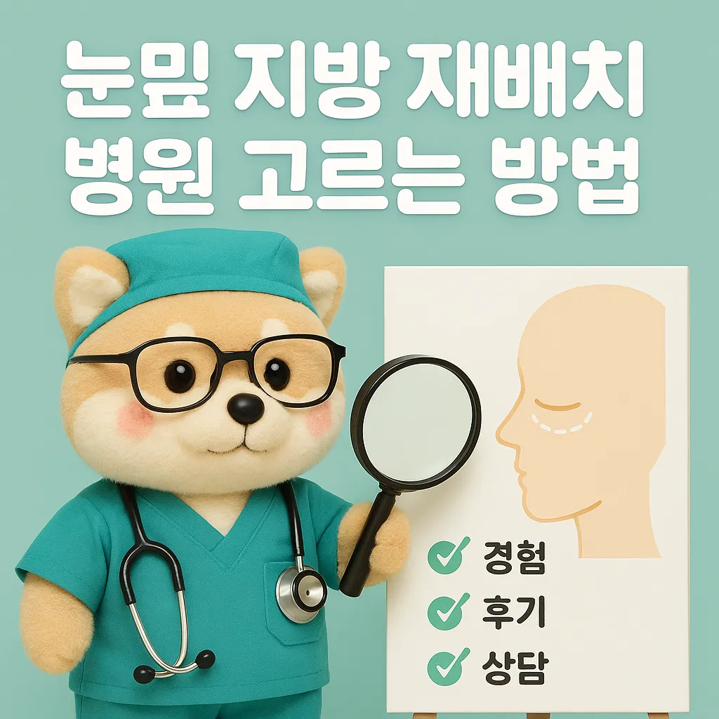 눈밑지방 재배치 실패없는 병원 고르는법?