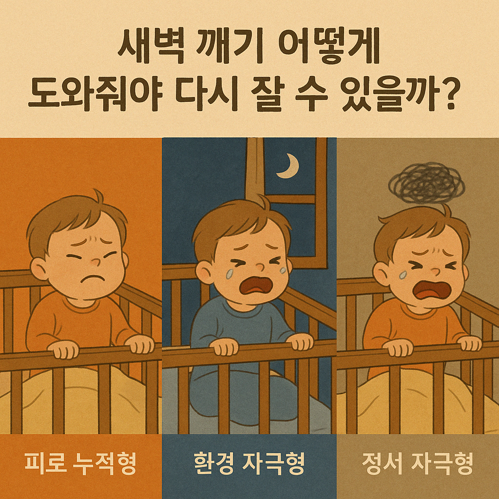 유아기 수면교육 유형별 가이드에 관한 이미지. 어떻게 도와줘야 다시 잘 수 있을까?