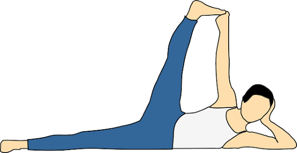 스트레칭 하는 장면