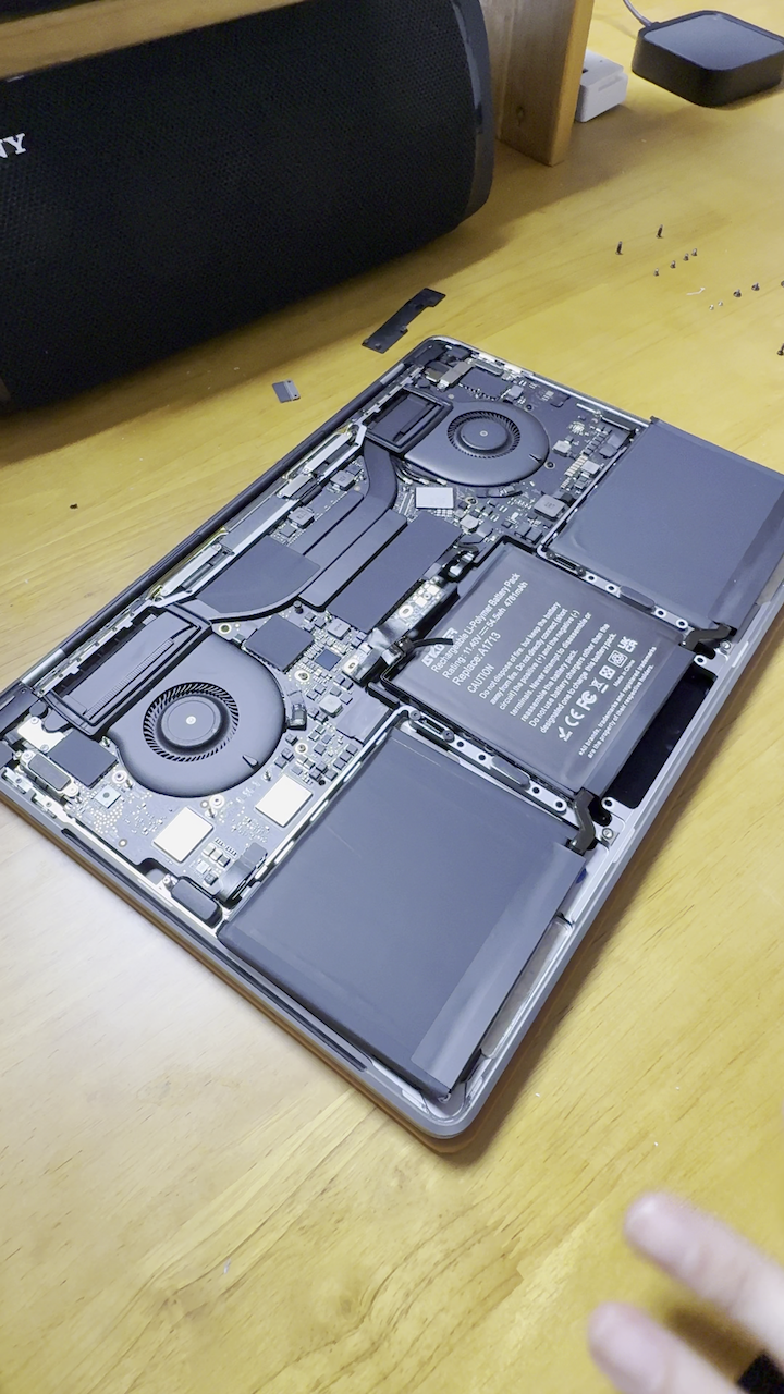 macbookpro 2020 13-inch intel battery repair