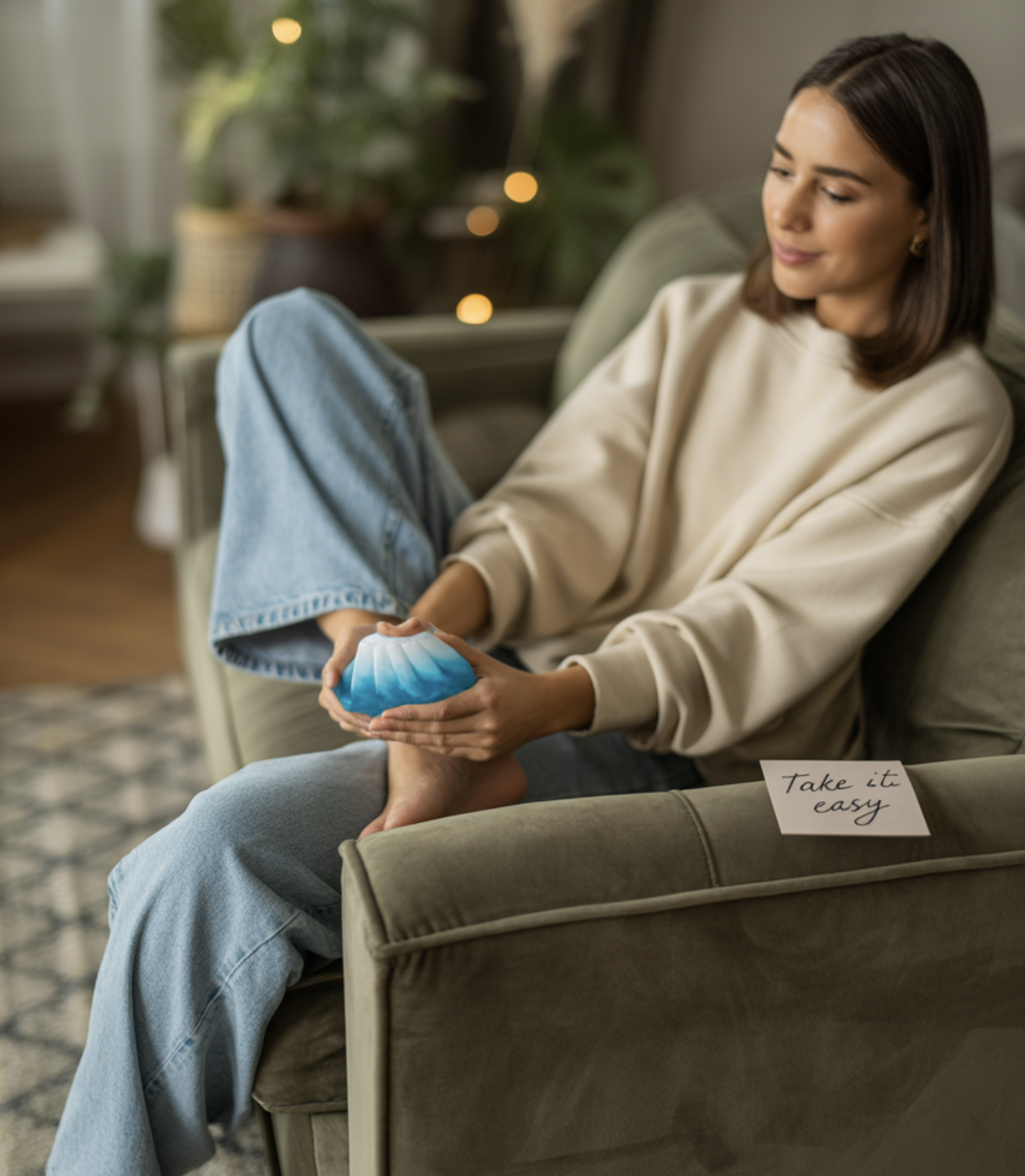 급한 불 끄기, '냉찜질'과 '휴식'