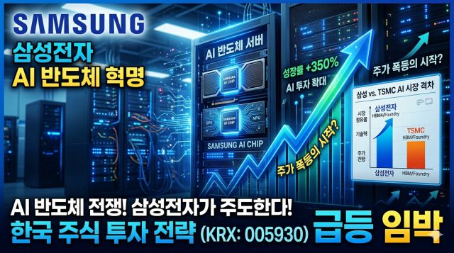 삼성전자 시가총액 1조달러 돌파와 AI 반도체 주가 상승 분석 이미지