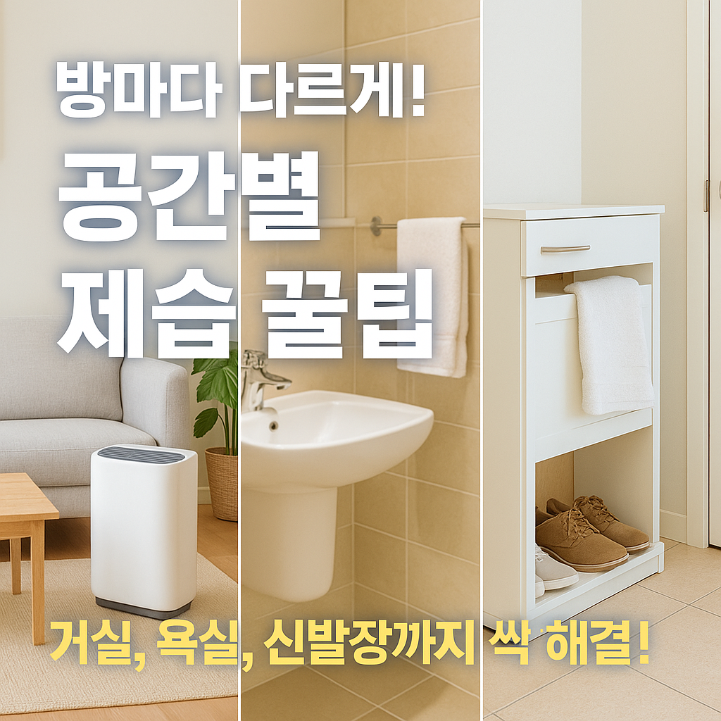 [3편] 방마다 제습 전략이 다르다? 공간별 맞춤 제습 팁
