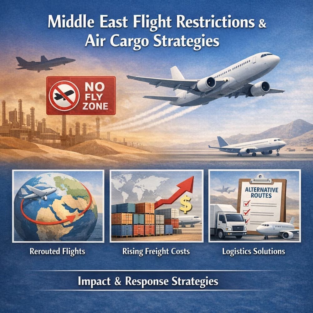 중동 항공 운항 제한이 항공 화물 운임에 미치는 영향과 대응 전략