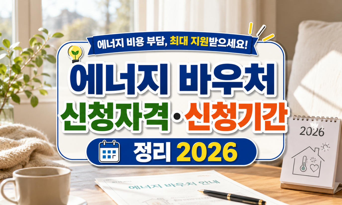에너지 바우처 신청자격 신청기간 정리 2026