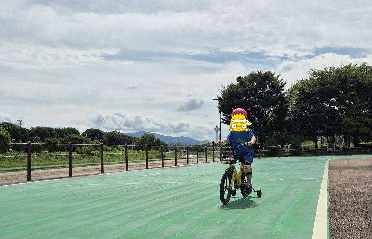 감동적인 자전거 첫 도전