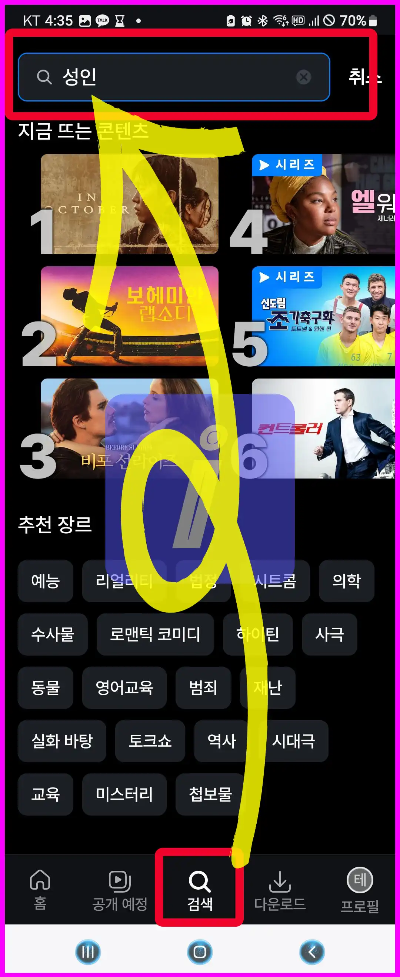 쿠팡플레이 성인인증 PC 모바일 초간단 방법