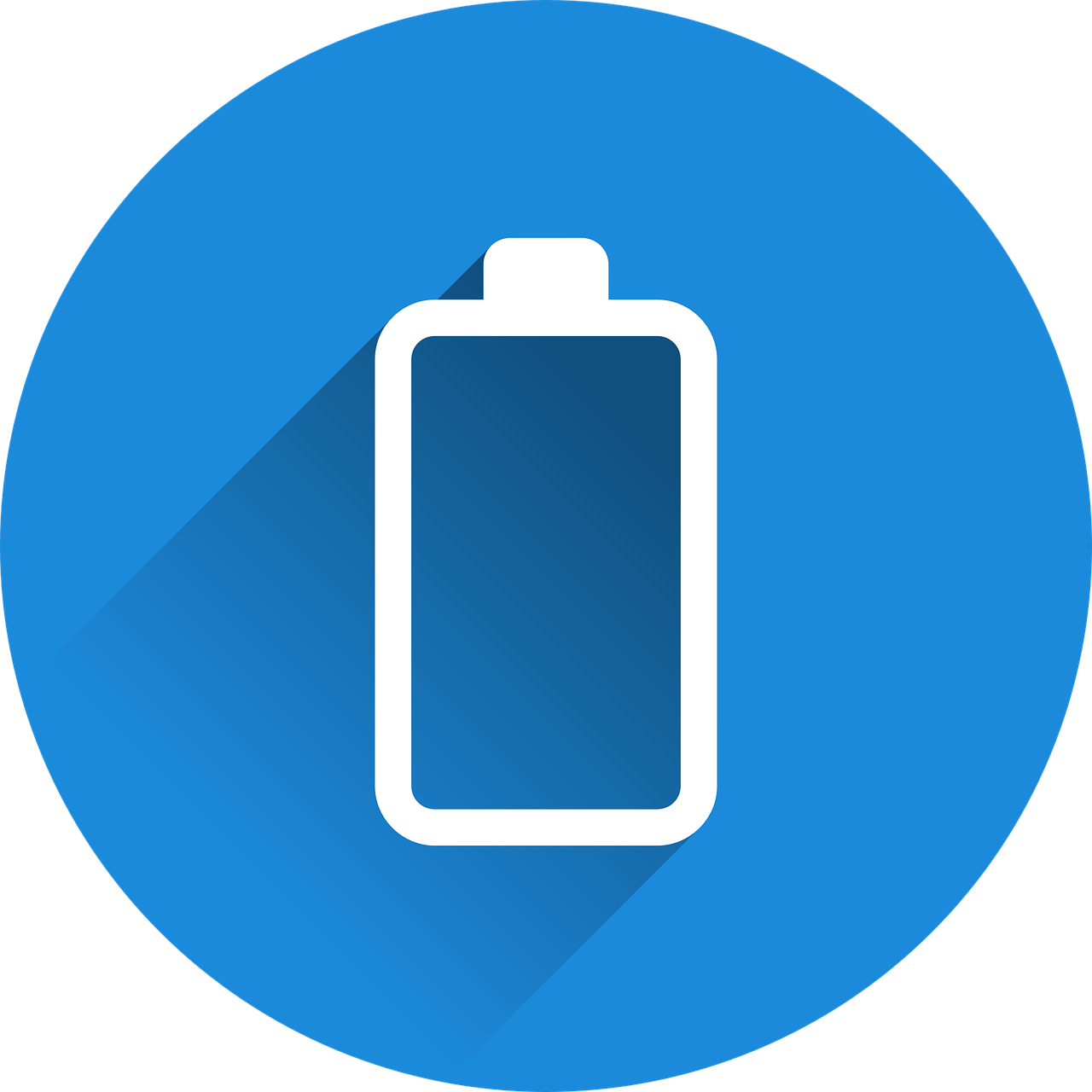 방전된 배터리 이미지