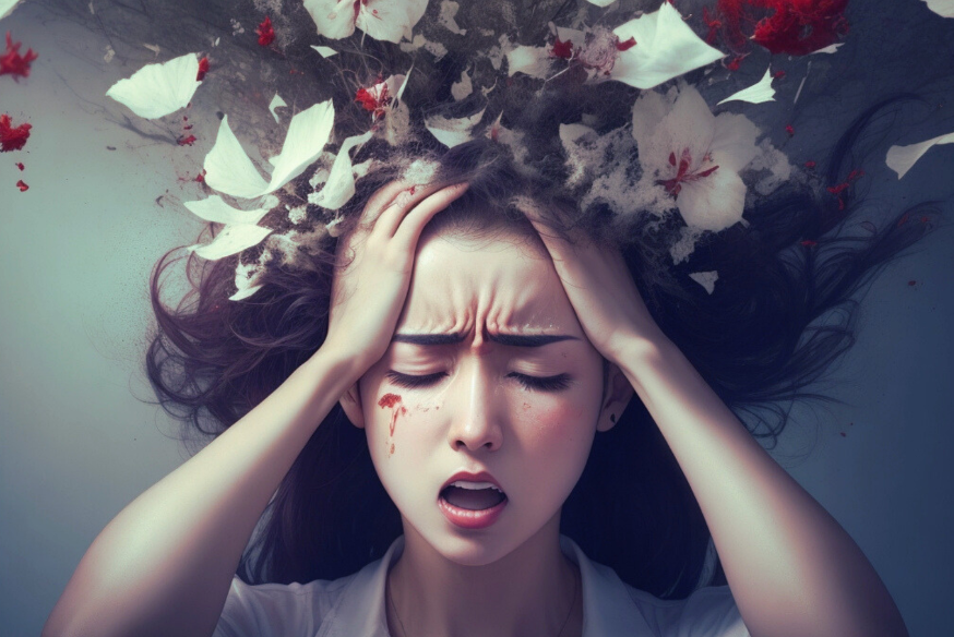 심각한 스트레스 이미지