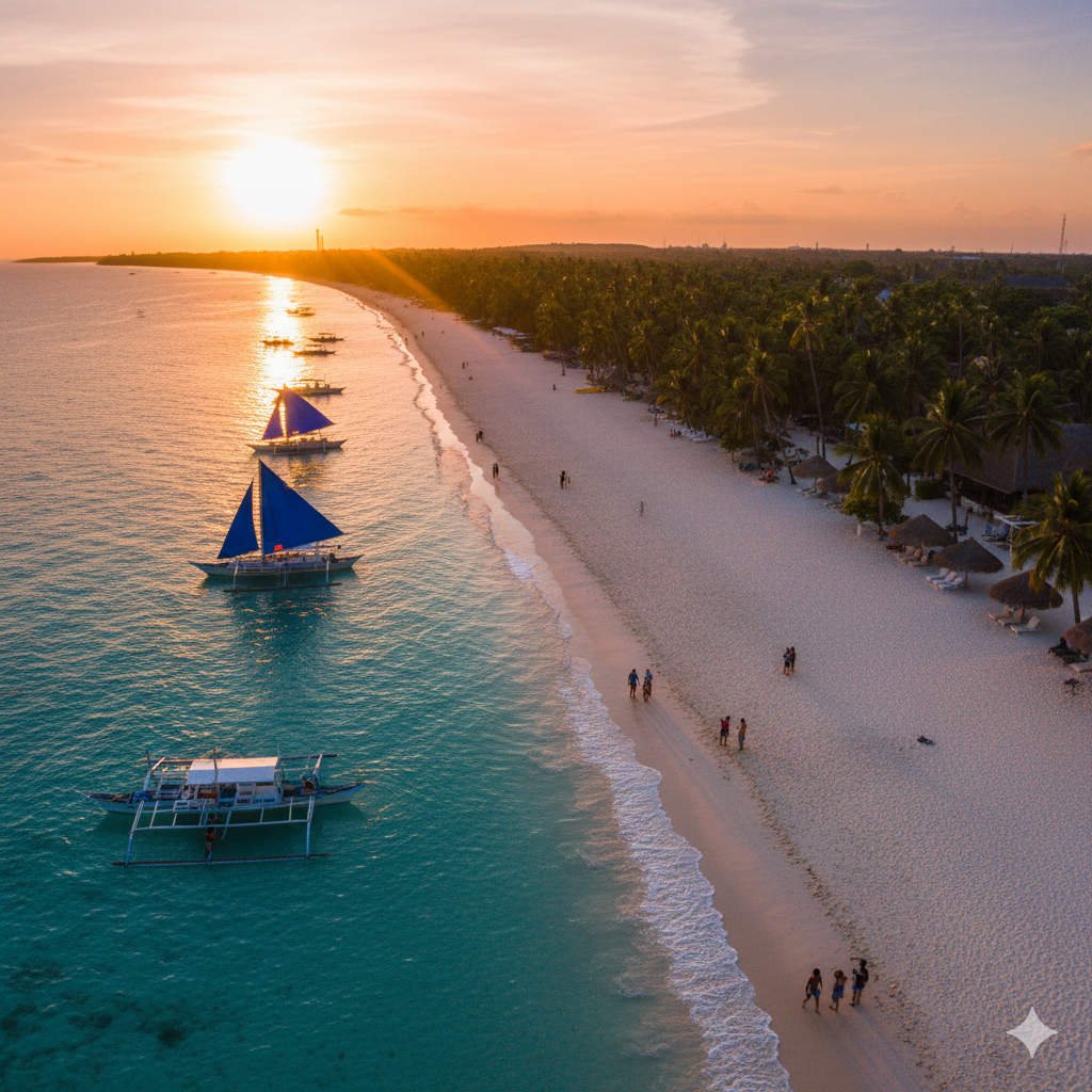 세계 3대 해변 중 하나 보라카이 화이트비치