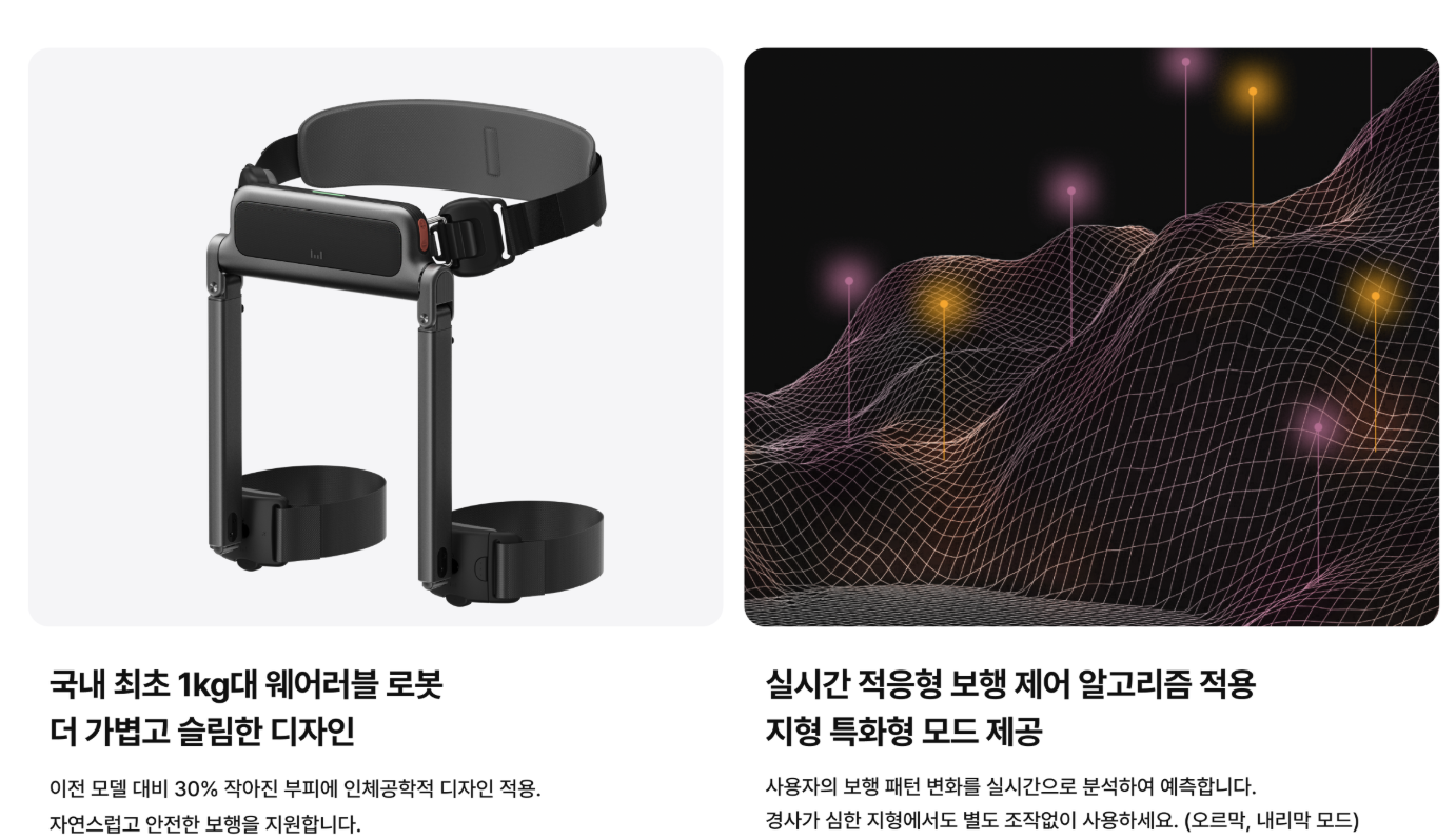 웨어러블로봇 윔S 부모님선물 실버테크 보행보조로봇