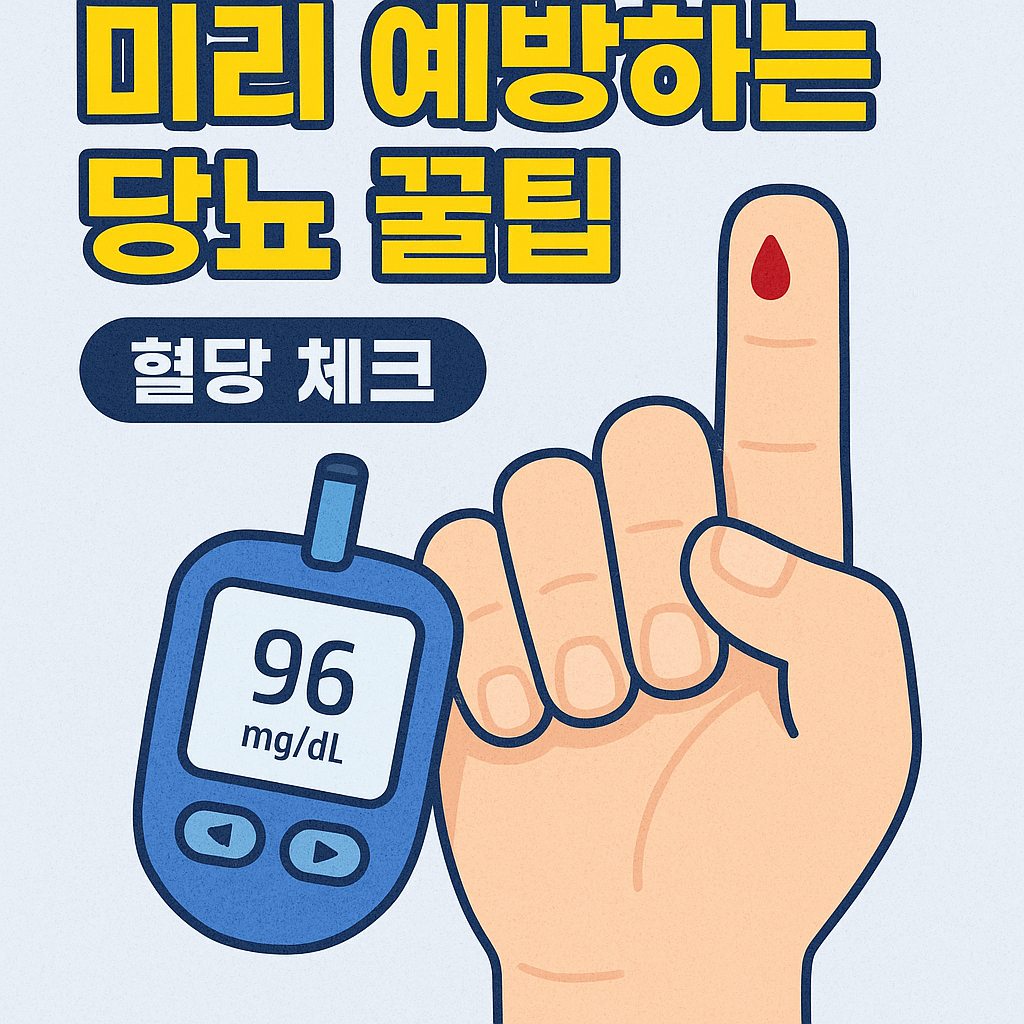 미리 예방하는 당뇨 꿀팁, 혈당 체크