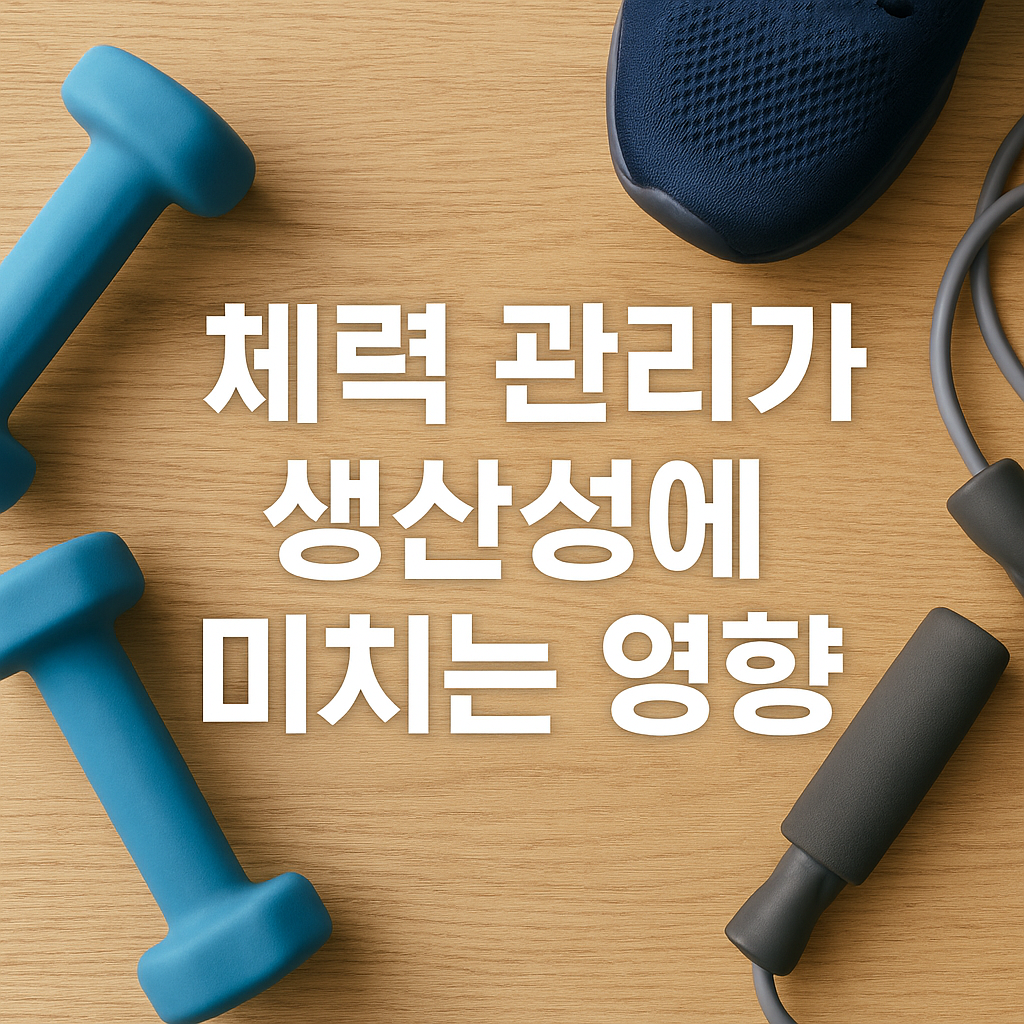 체력 관리가 생산성에 미치는 영향