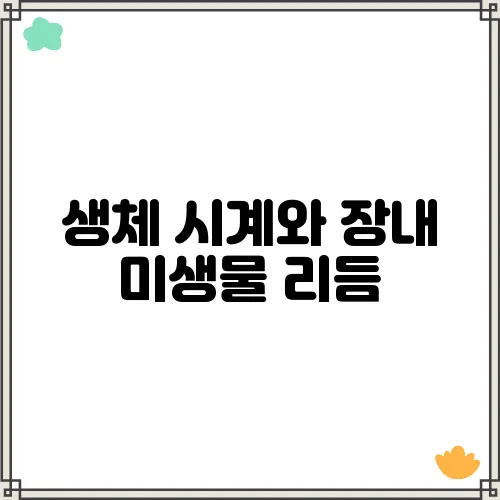 생체 시계와 장내 미생물 리듬