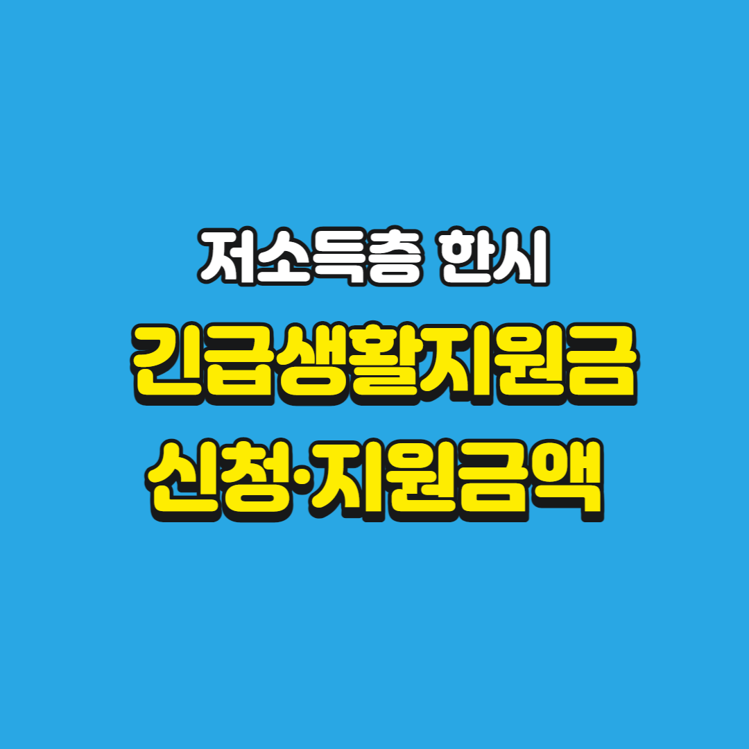 저소득층긴급생활지원금