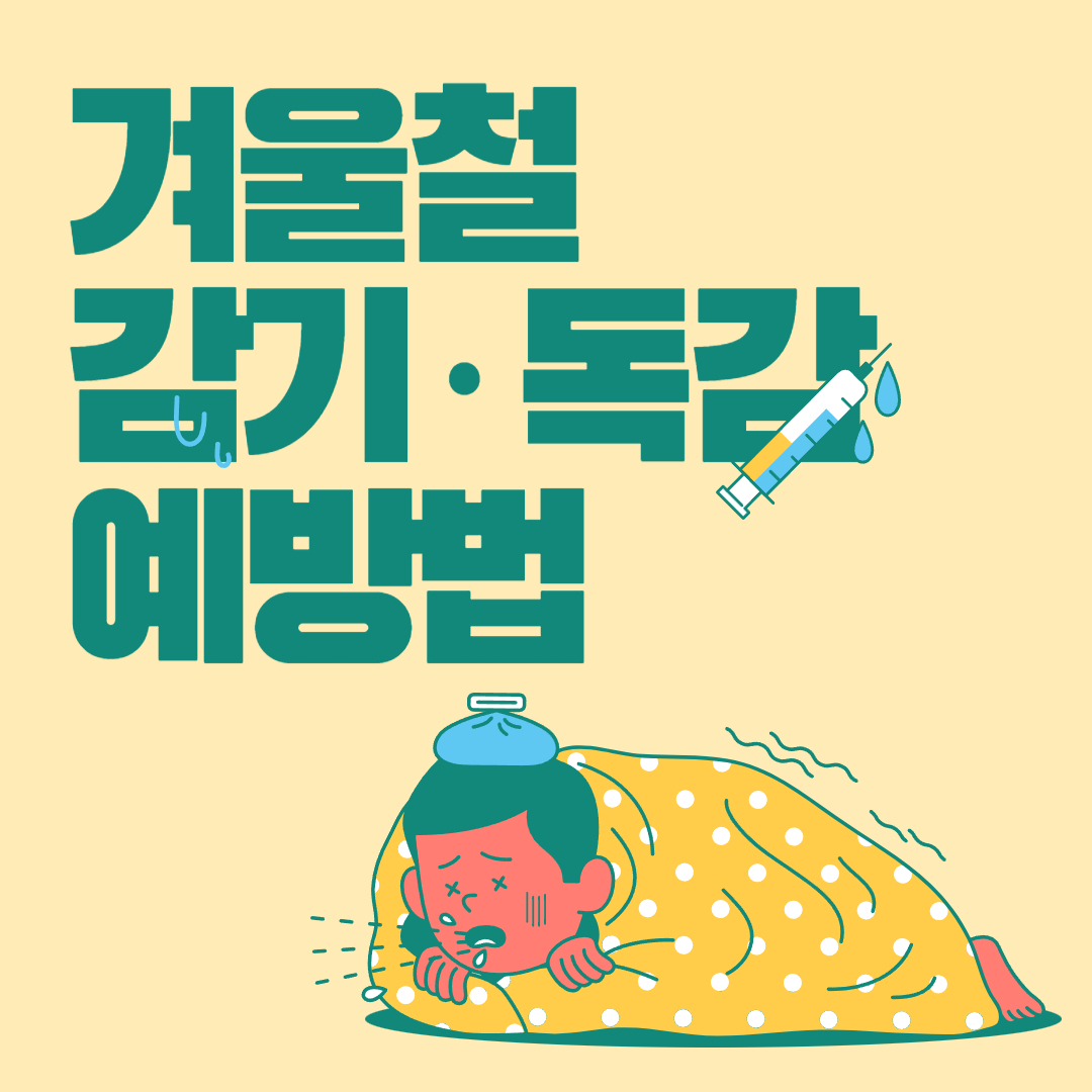 겨울철 감기 독감 예방법
