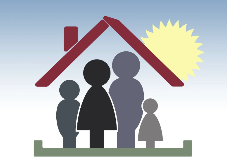 가족 간의 갈등 화해하는 이미지