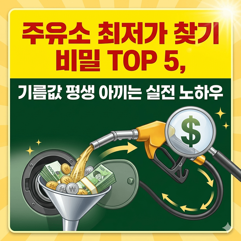 주유소 최저가 찾기 비밀 TOP 5, 기름값 평생 아끼는 실전 노하우