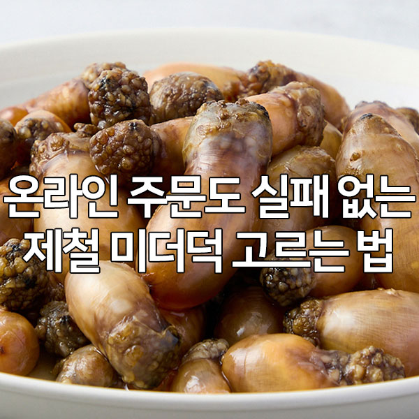 온라인 주문도 실패 없는 제철 미더덕 고르는 법