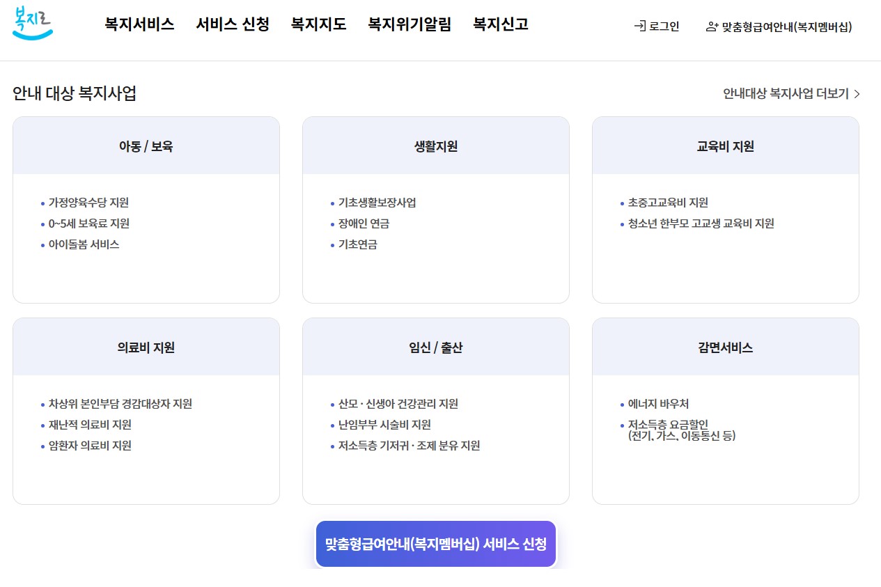 차상위계층 혜택 안내 2025년 최신