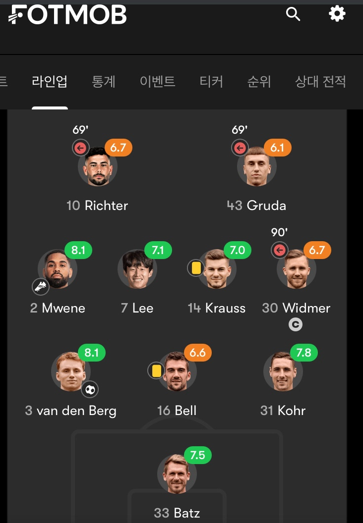 이재성 선발 복귀 동영상