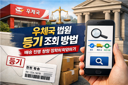 우체국 법원 등기