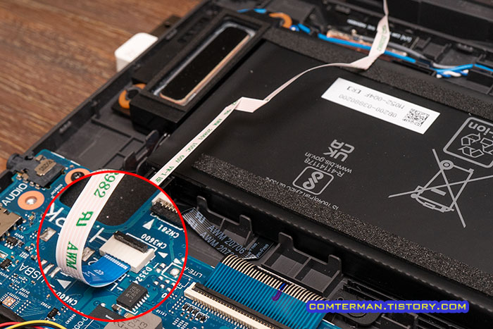 ROG Strix G17 G713QM 분해 필름 케이블