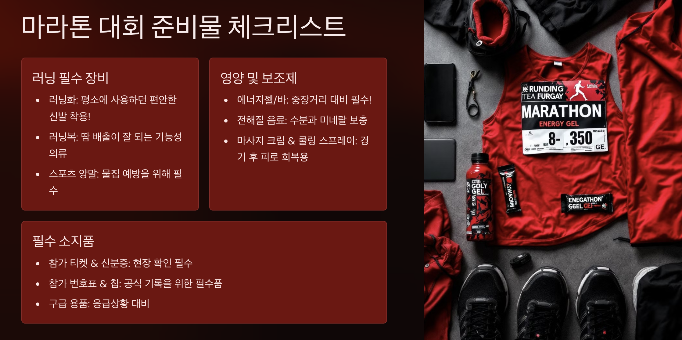2025 마라톤 대회 일정 및 총정리!