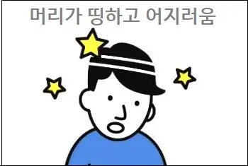 머리가 띵하고 어지러움