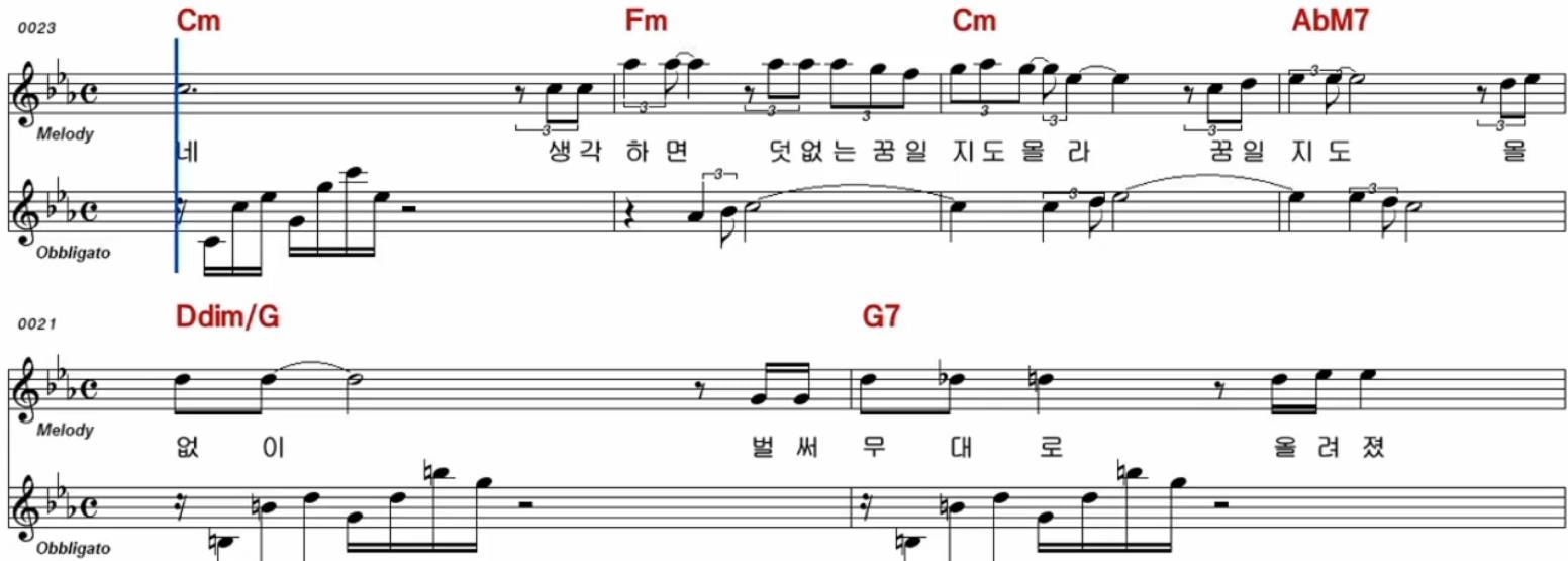 심수봉 비나리 악보