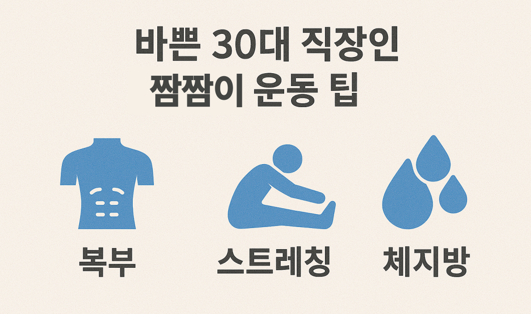 바쁜 직장인을 위한 짬짬이 운동 팁 사진