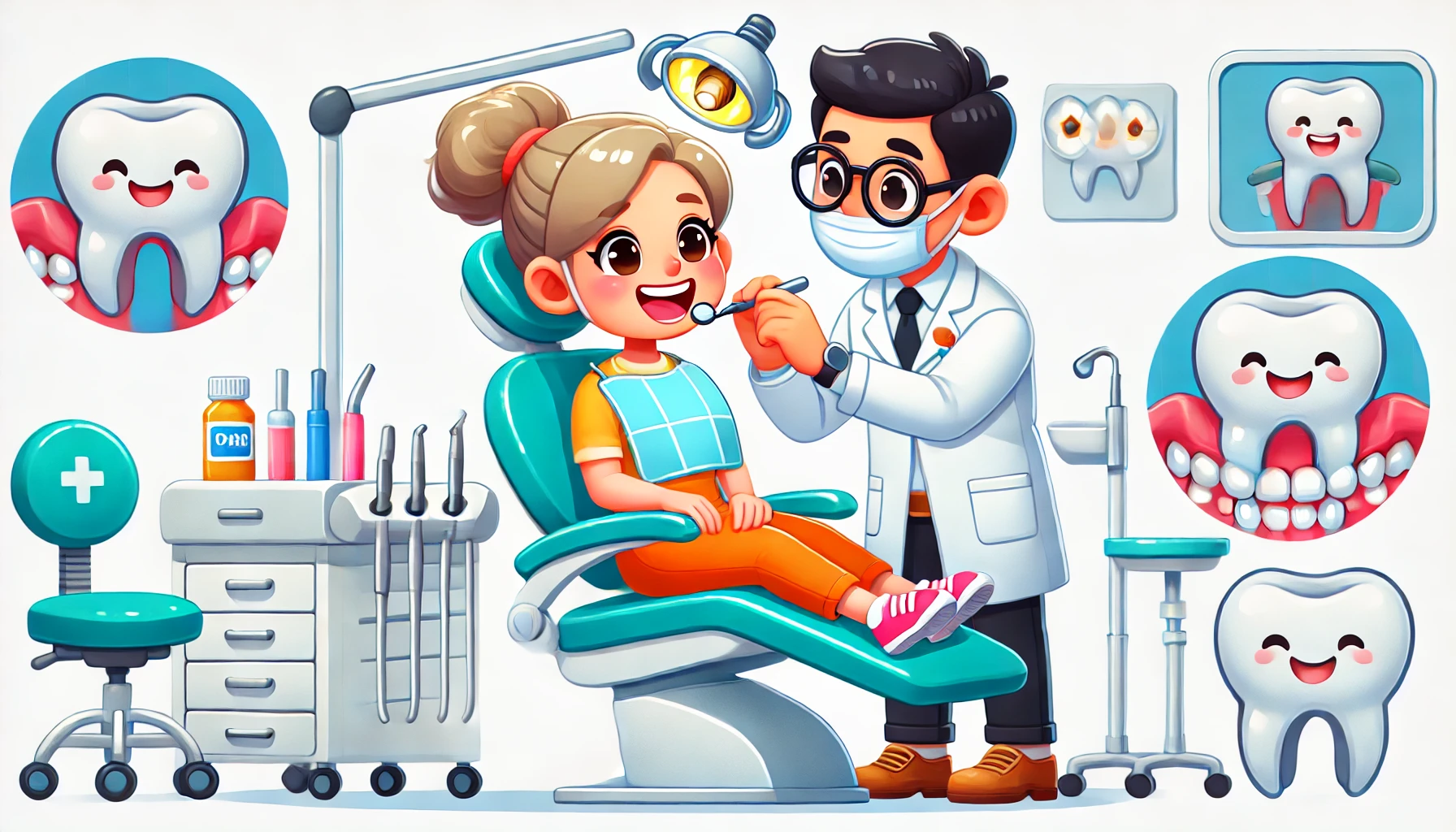 병원에서-치아를-검진중인-여자