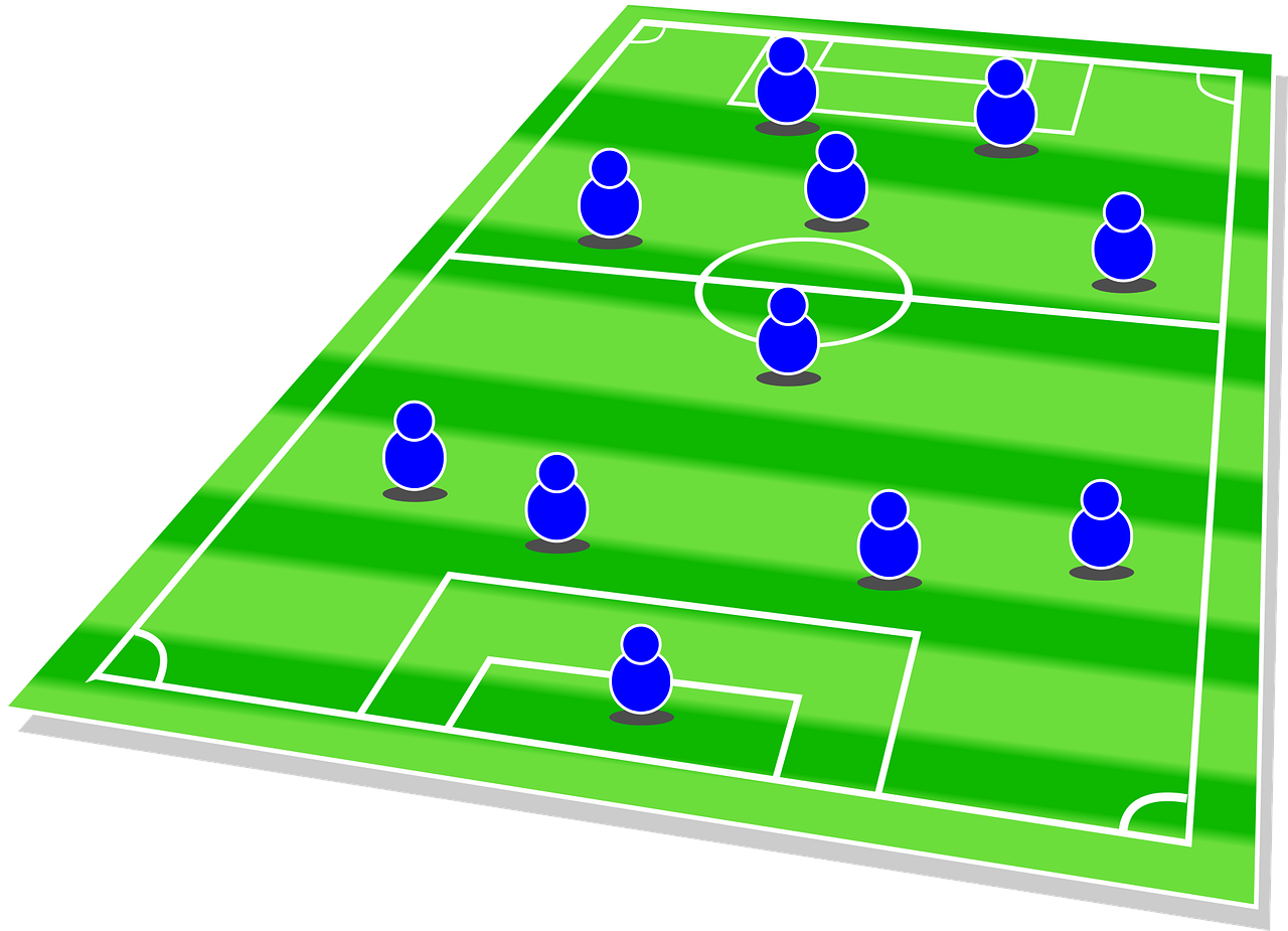 4-1-3-2 포메이션의 작전판