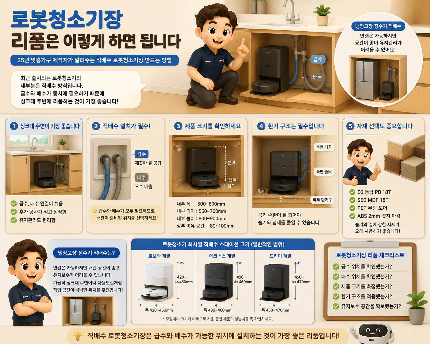 로봇청소기장 리폼은 이렇게 하면 됩니다