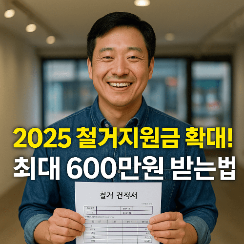 2025년 소상공인철거지원금 완벽 해설 ❘ 최대 600만원 지원받는 법