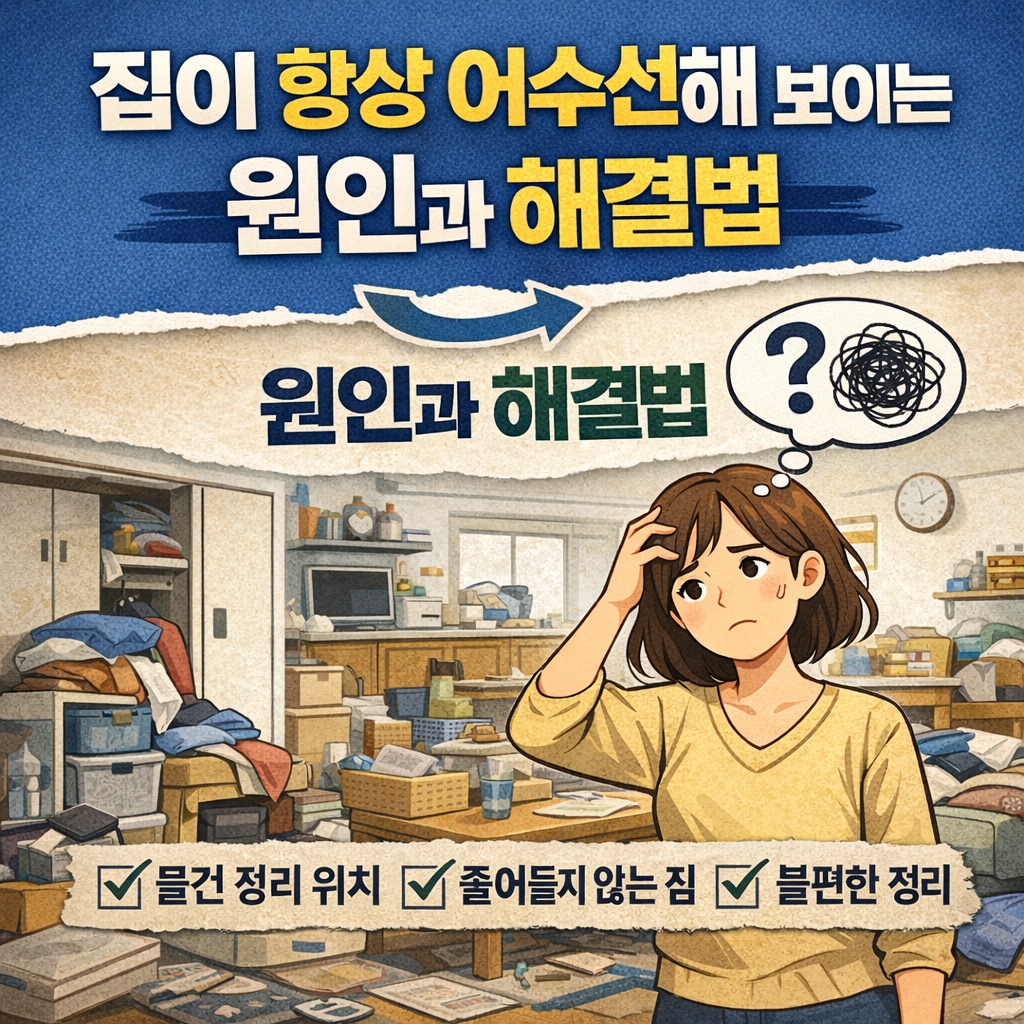 집이 항상 어수선해 보이는 원인과 해결법