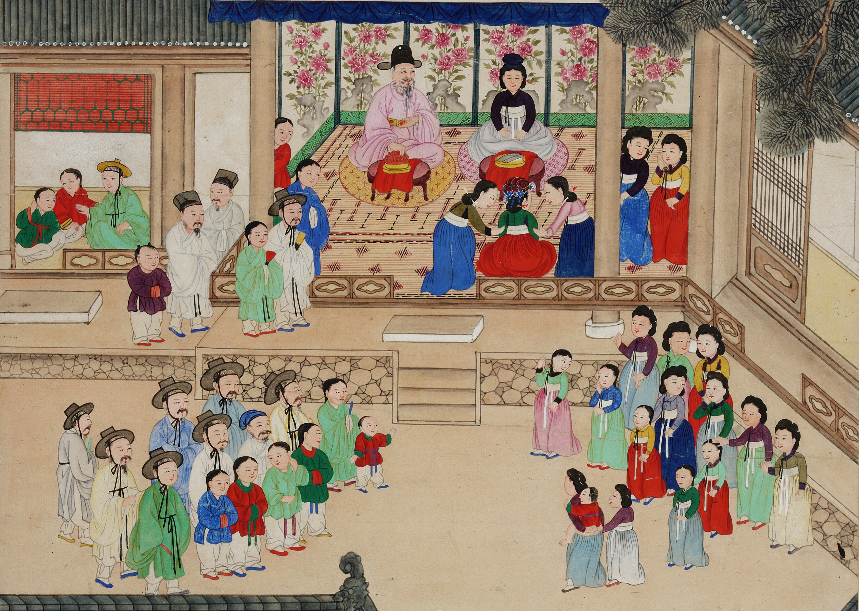 작자미상 평생도8폭(사람의 일생)